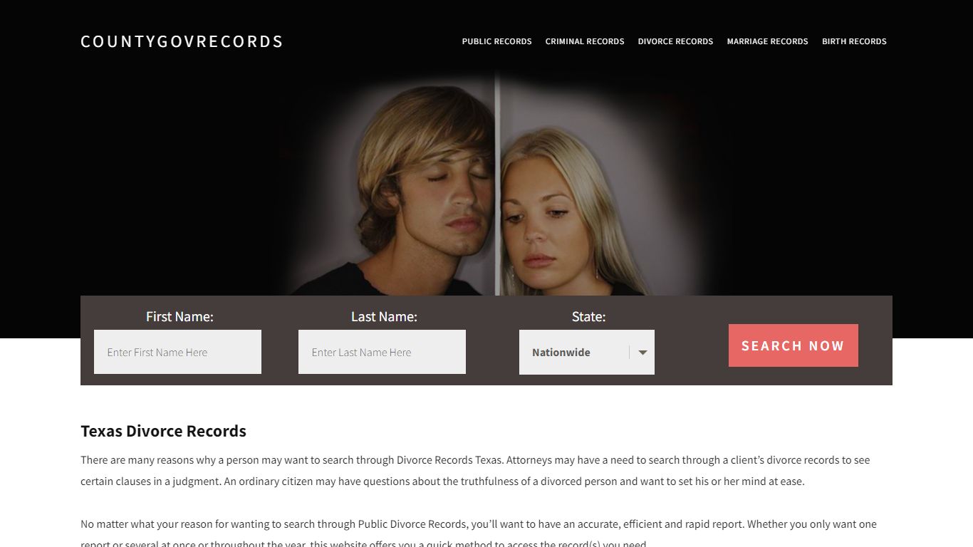 Texas Divorce Records | Enter Name and Search|14 Days Free